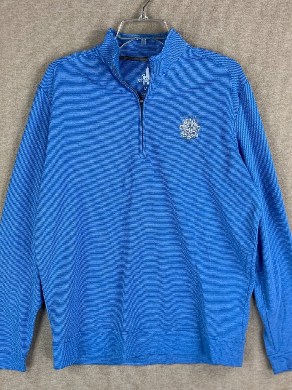 Johnnie-O Vaughn Sweater Men's M Whistling Straights Pullover Blue Golf Perform